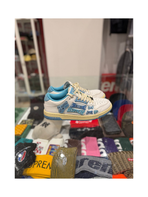 Amiri Skel Top Low Bandana White Light Blue (Pre-Owned)