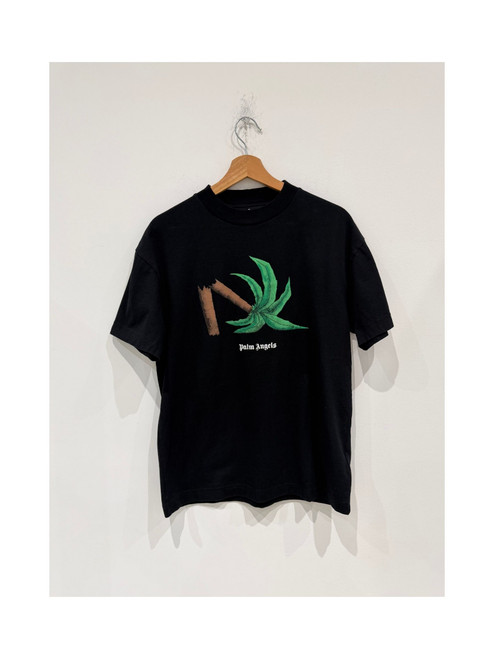 Palm Angels Broken Palm Classic Shirt Black/Green (Pre-Owned)