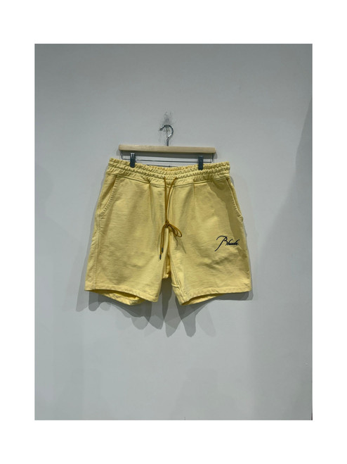 Rhude Graphic Print Jogger Shorts Yellow (Pre-Owned)