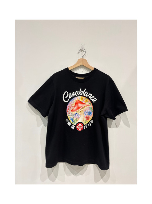 Casablanca Mushroom Emblem T-shirt Black (Pre-Owned)