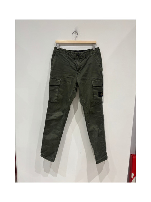 Stone Island SL Olive Patch Cargo Pants (Pre-Owned)