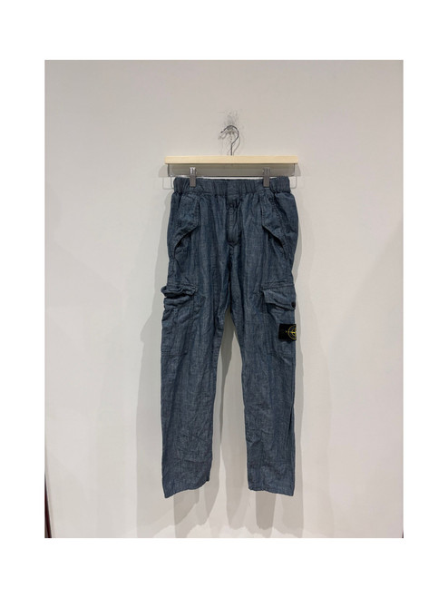 Stone Island Cotton Cargo Pants Blue (Pre-Owned)