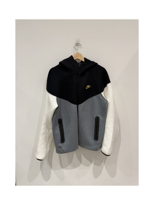 Nike Tech Fleece Hoodie Black/Grey/White/Gold (Pre-Owned)