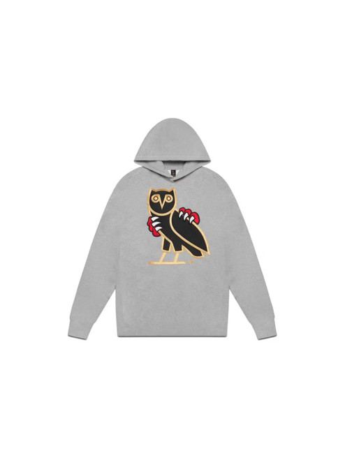 OVO Jurassic Park OG Owl Hoodie Heather Grey