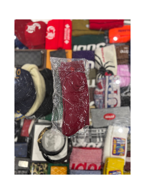 Yeezy Season Calabasas Socks Maroon