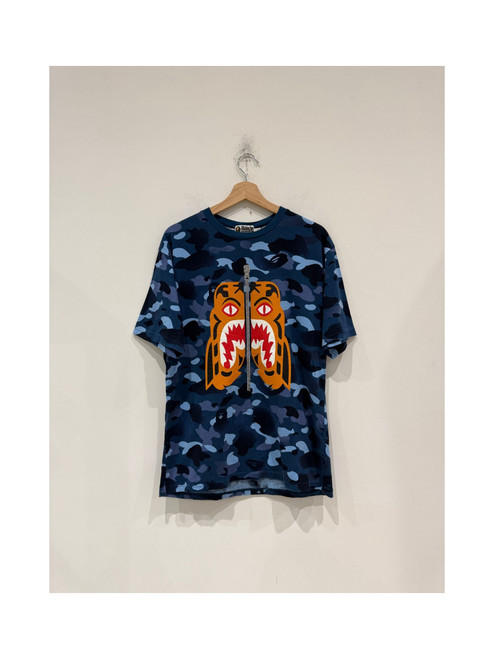 Bape Gradation Camo Tiger Tee Blue (Pre-Owned)