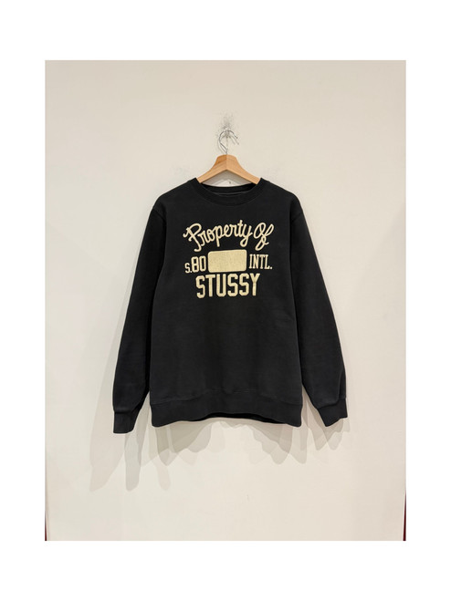 Stussy Property Of Stussy Crewneck Black (Pre-Owned)