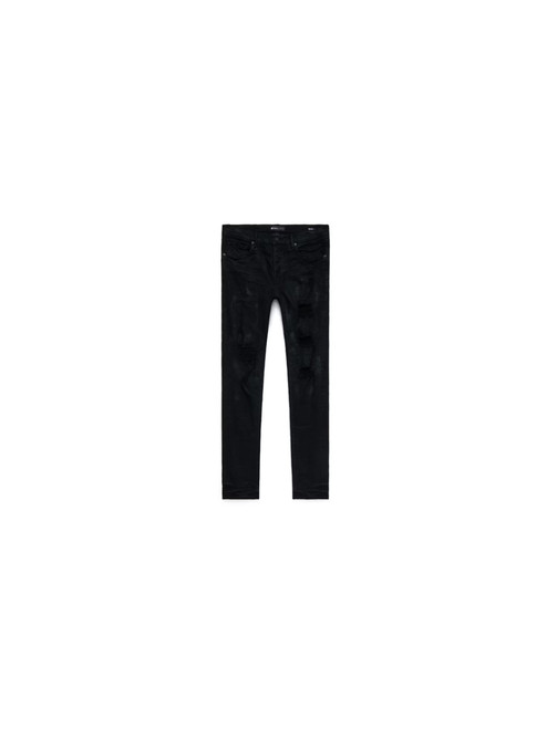 Purple Brand Black Oil Spill Jeans
