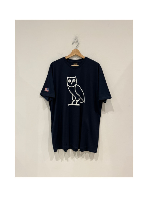 OVO OG Owl USA Flag Shirt Navy