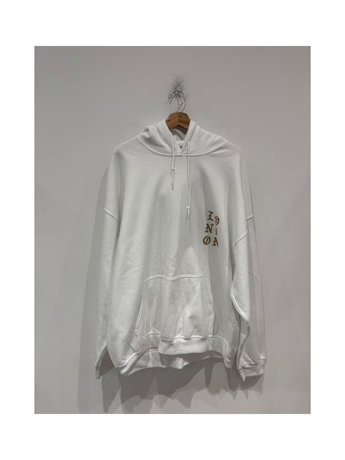Kanye West Woke Up and Felt the Vibe London Hoodie White/Gold