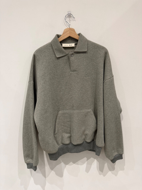 Fear of God Essentials Grey Signature Polo Sweatshirt (Pre-Owned)