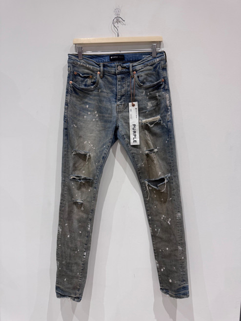Purple Brand P001 Low Rise Skinny Jeans Blue (Pre-Owned)