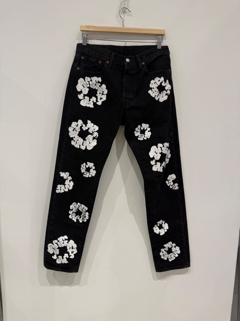 Denim Tears x Levi's Cotton Wreath Jean Black (Pre-Owned)