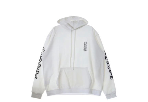 Chrome Hearts Vertical Logo Hoodie White