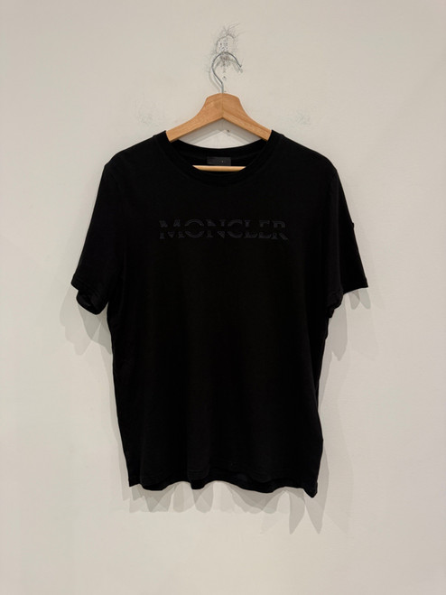 Moncler Logo Embroidered Shirt Black (Pre-Owned)