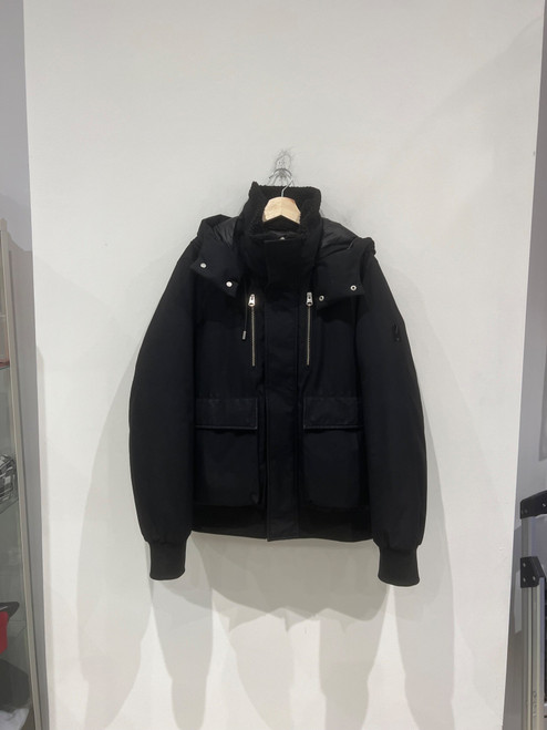 Mackage Rowan Down Bomber Jacket Black (Pre-Owned)