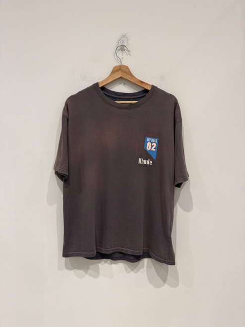 Rhude O2 Off-Road Print T-shirt Vintage Grey