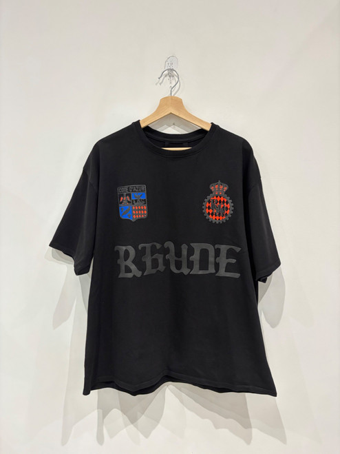 Rhude Cote D'Azur Crest Oversized Tee Black