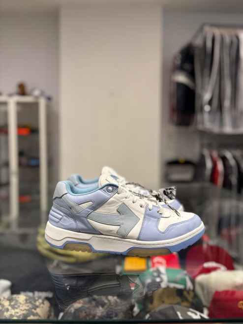 Off-White Out Of Office Calf Leather White Baby Blue (Pre-Owned)