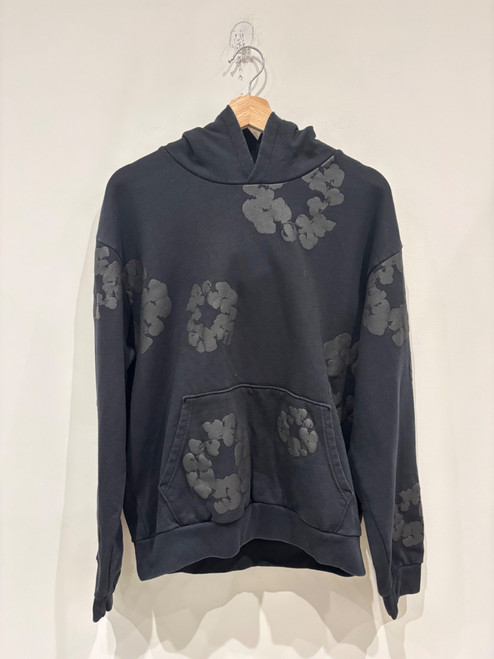 Denim Tears Cotton Wreath Hoodie Black Monochrome (Pre-Owned)