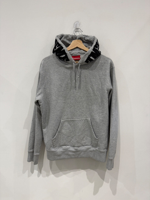 Supreme Mirrored Logo Hooded Sweatshirt (FW19) Heather Grey (Pre-Owned)