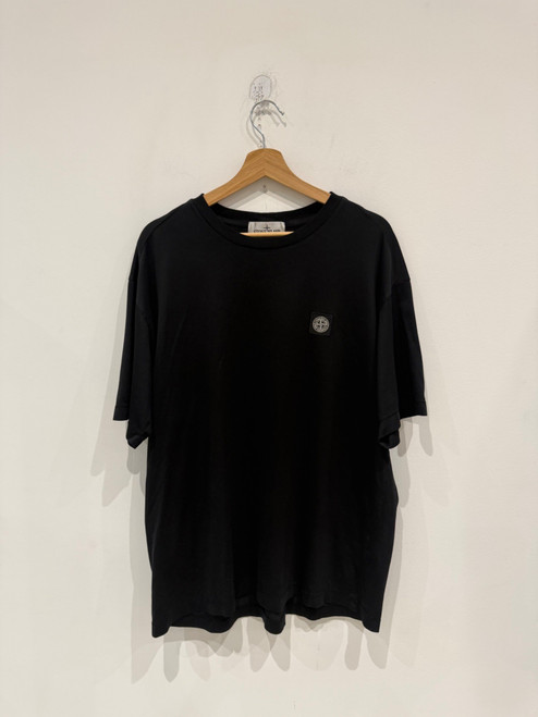 Stone Island Compass Patch Logo T-shirt Black (Pre-Owned)