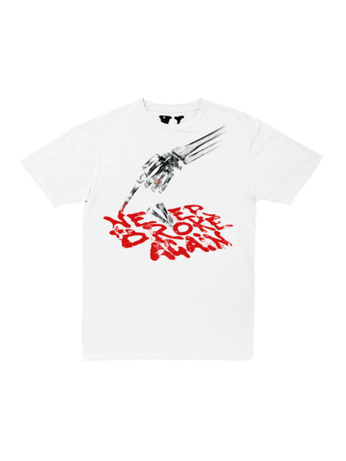 The Weeknd x Vlone After Hours Acid Drip Tee White