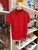 Moncler Signature Logo Collar Polo Shirt Red (Pre-Owned)