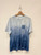 Amiri MA Logo Dip Dyed Logo Shirt Blue