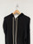 Rick Owens Zip Knitted Hoodie Black