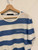 Louis Vuitton Stripe Tee Blue/White (Pre-Owned)