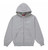 Supreme Blessed Applique Zip Up Hooded Sweatshirt Heather Grey