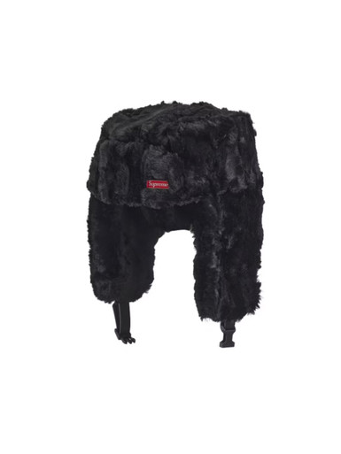 帽子 M/L supreme Ushanka Hat Black 25FW Supreme Ushanka Hat Black