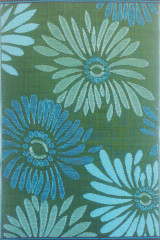 Rug Daisy Aqua & Green