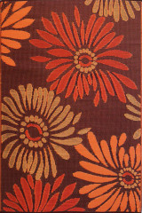 Rug Daisy Rust