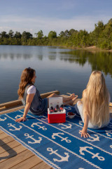 Rug Anchor Blue & White