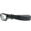 Edge Kazbek with strap & gasket - Clear with Vapor Shield Safety Glasses