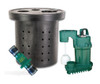 Sump Pump Package with Zoeller Model 73 Sump Pump, Check Valve, and Basin with lid