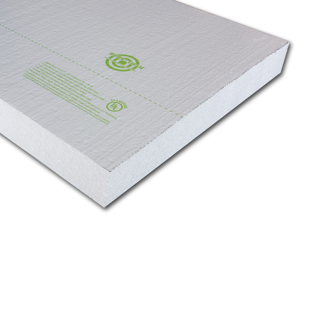 Bora Foam Nominal 4' x 8' Insulation Board (actual size 4' x 7'10 x 2.5)