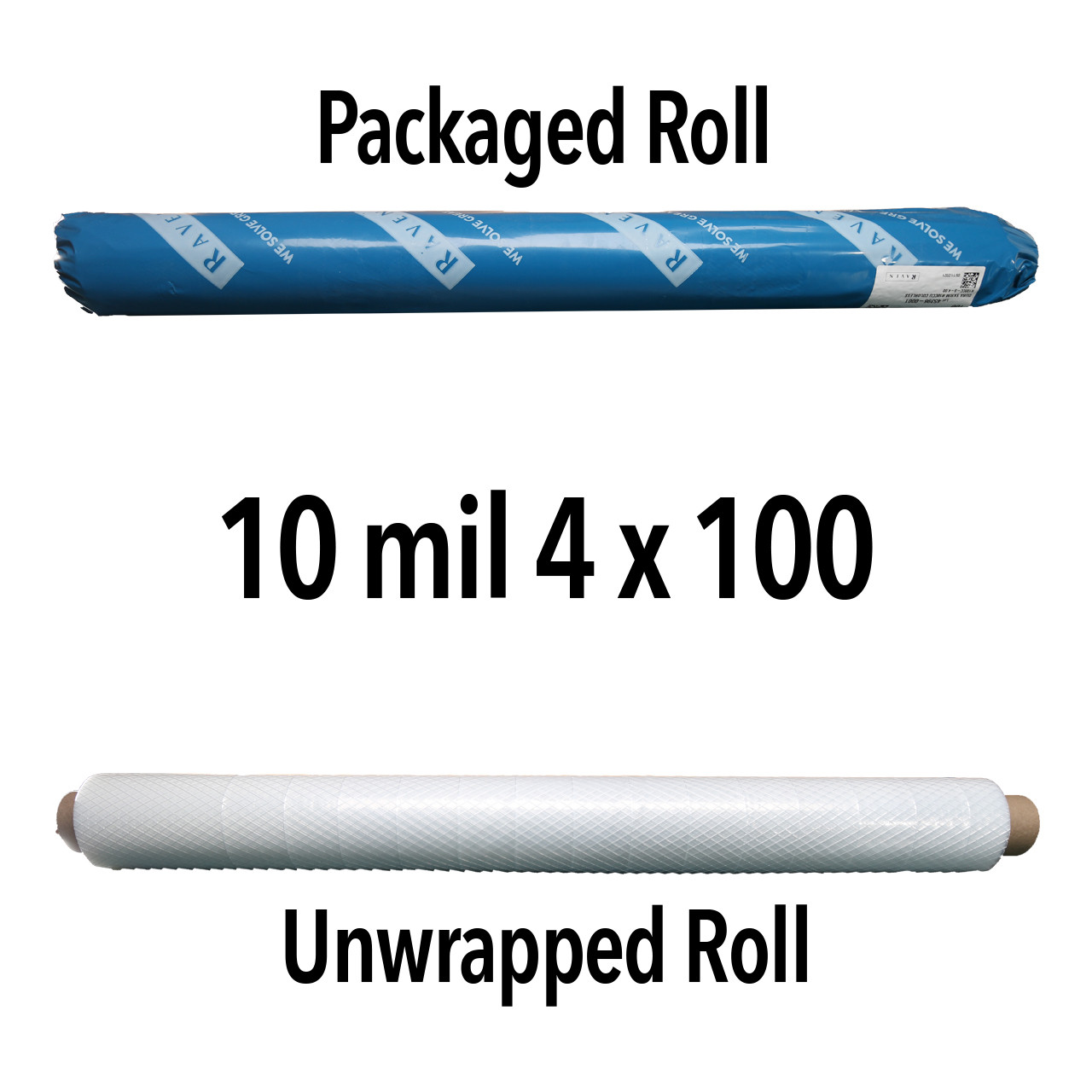 Wrapped roll picture of 10 mil 4 foot by 100 foot