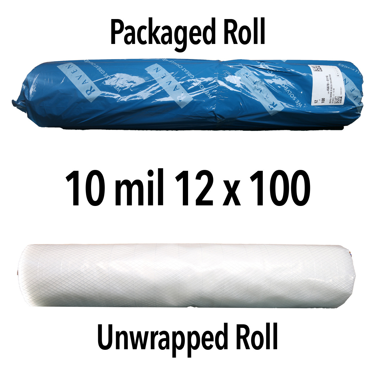 Wrapped roll picture of 10 mil 12 foot by 100 foot