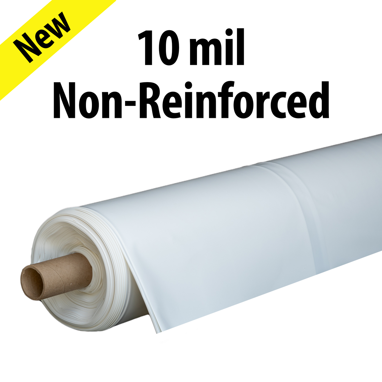 10 Mil Non-Reinforced vapor barrier in white