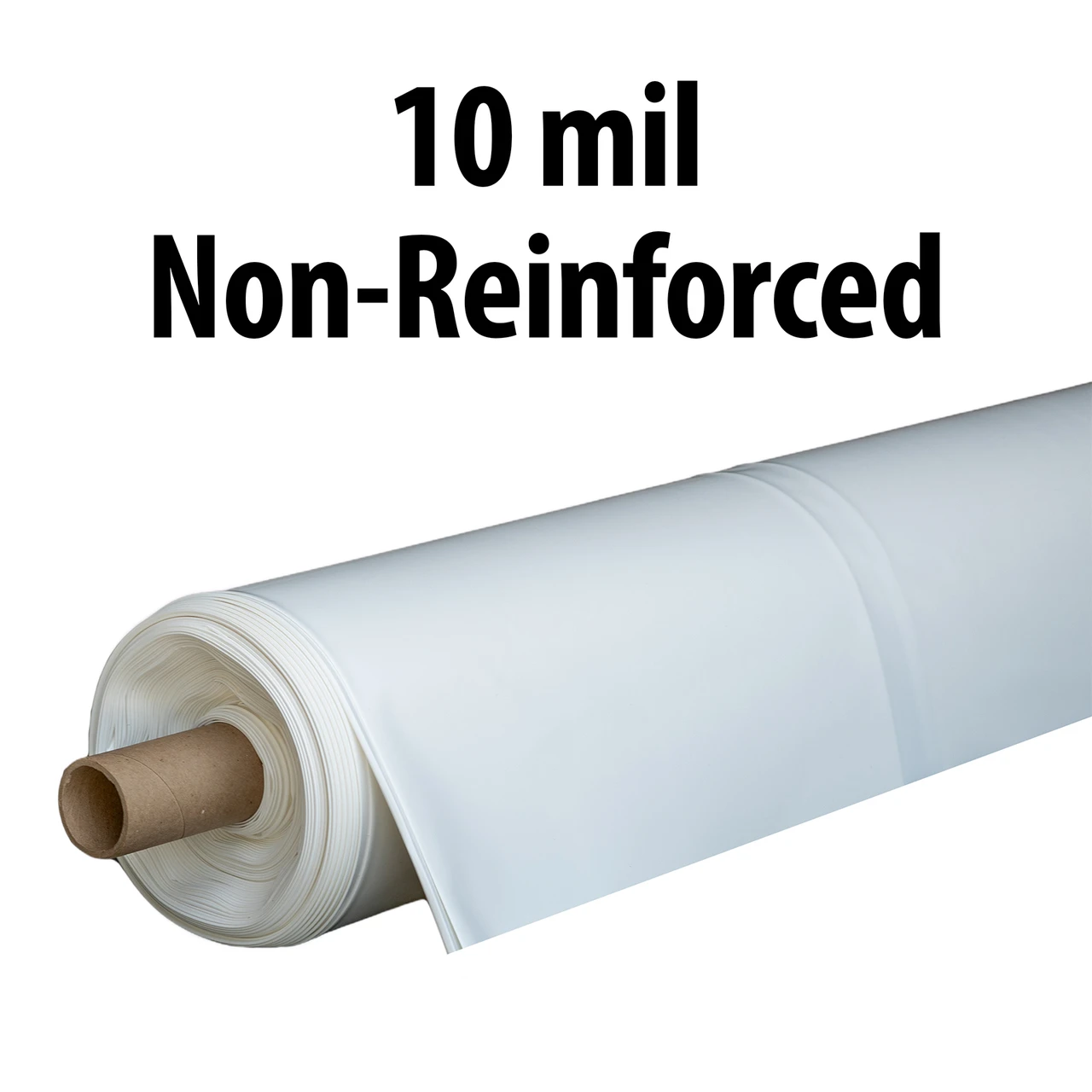 10 Mil Non-Reinforced vapor barrier in white