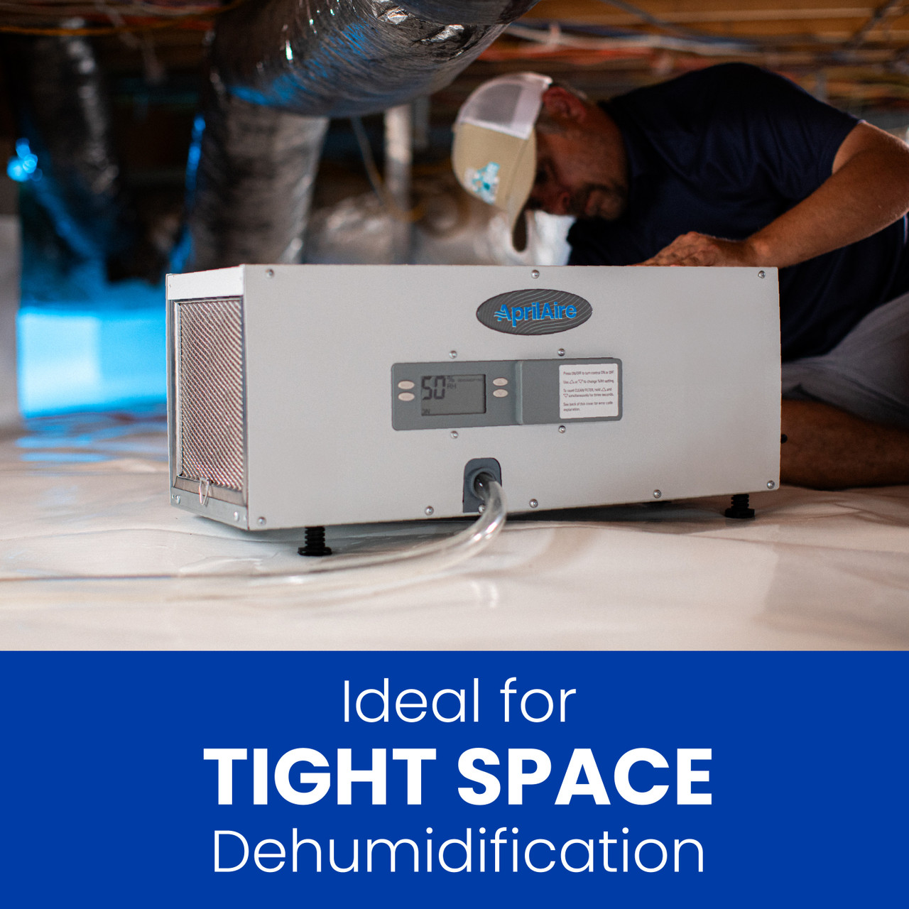 AprilAire E050 Crawl Space Dehumidifier (50-Pint) | Crawlspace Depot
