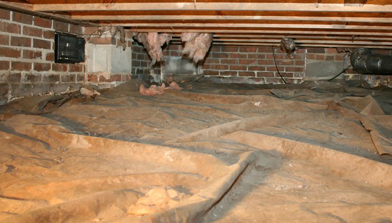 What should I do with the old and torn plastic that’s in my crawl space now? What should I do with the old and torn plastic that’s in my crawl space now?