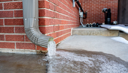 How do I fix water problems in my crawl space that are coming from the outside?