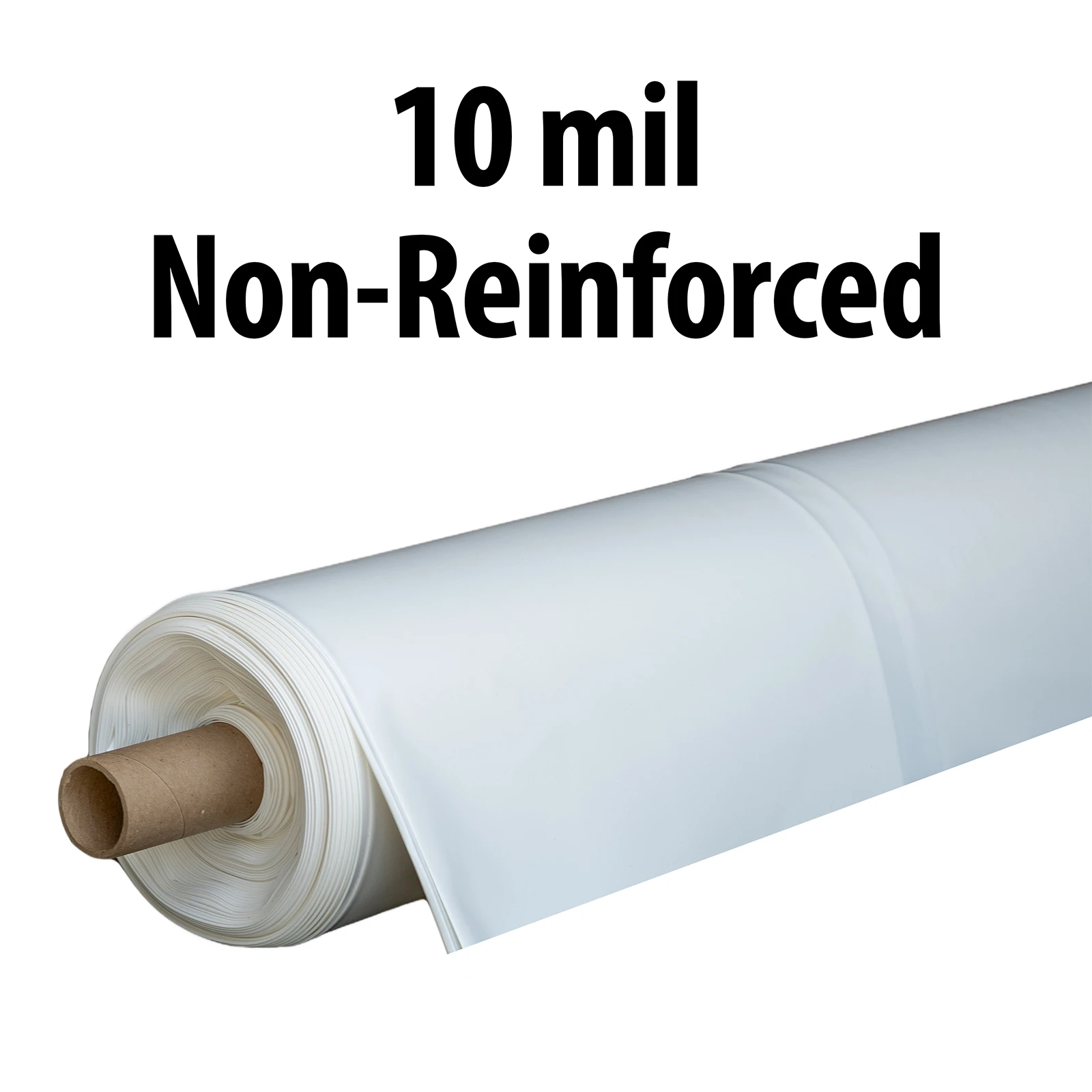 10 Mil Non-Reinforced vapor barrier in white
