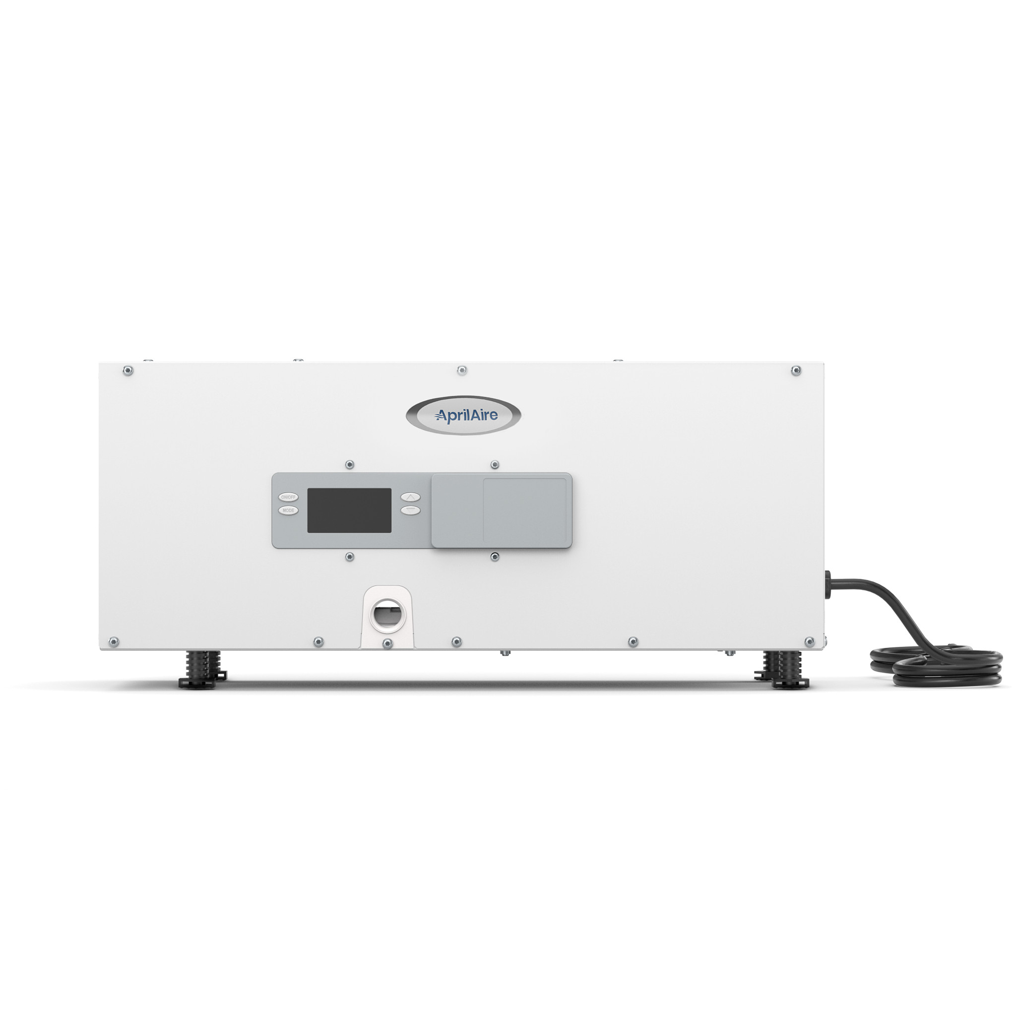Aprilaire E050 Dehumidifier side view with display panel