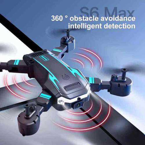 Premium S6 Mini 4K HD ESC Drone – Foldable RC Fixed Wing Quadcopter with Camera, Optical Flow Positioning & Obstacle Avoidance for Outdoor Use