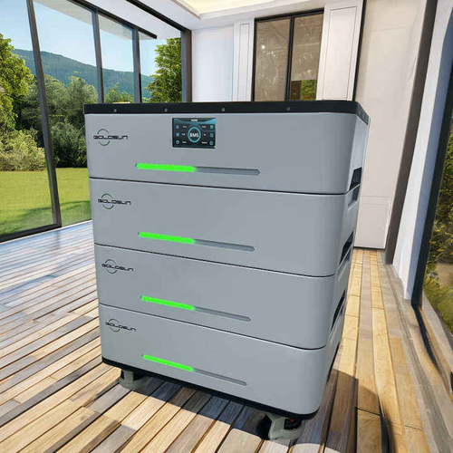 Well-Made 100Ah Home Energy Storage System with IP65 Protection, CAN Communication Port, LiFePO4, Wall-Mounted Hybrid Grid Ready